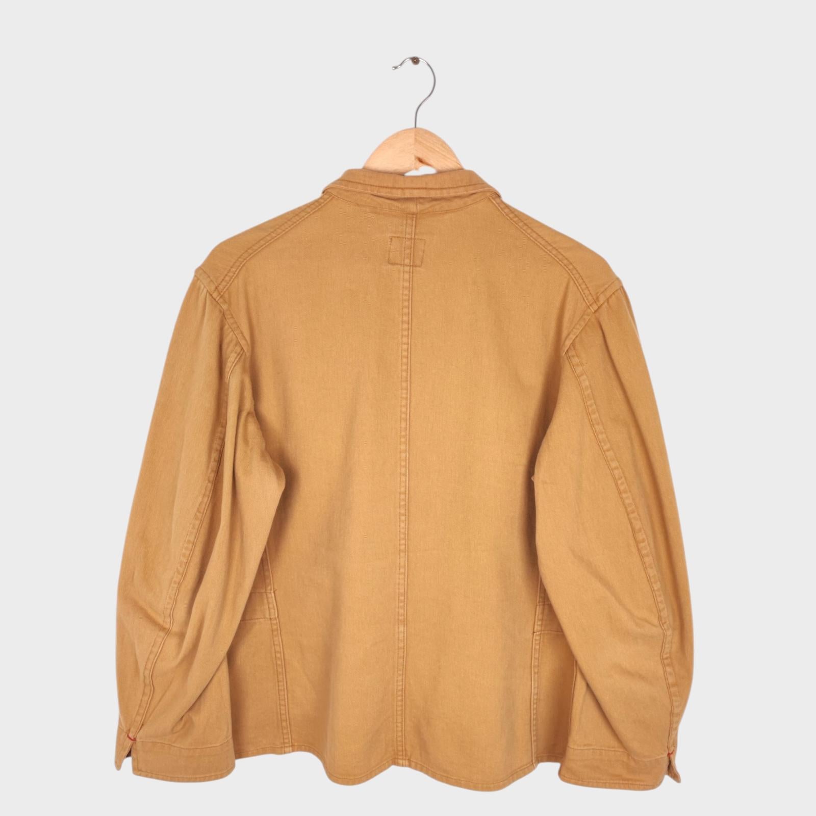 HOLD FAST by OLD TOWN Men's Made in England Tan/Camel Cotton Twill Chore Jacket