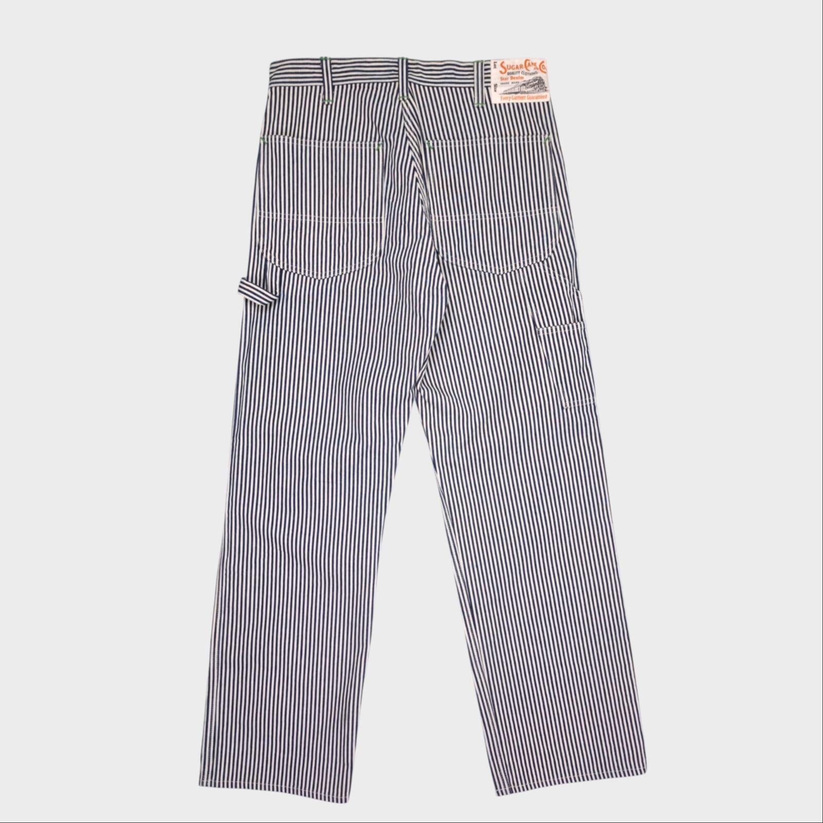 SUGAR CANE Men's Hickory Stripe High Waist Made in Japan Trousers
