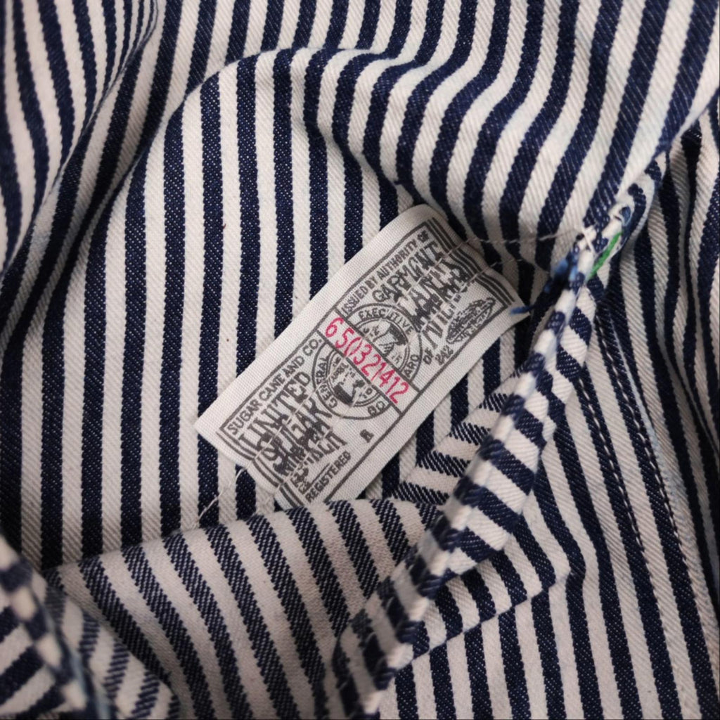 SUGAR CANE Men's Hickory Stripe High Waist Made in Japan Trousers