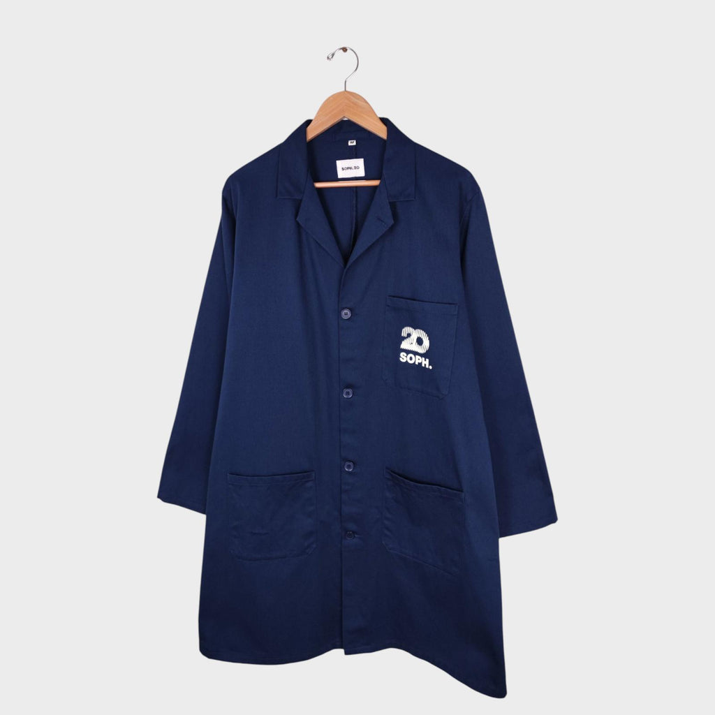 HOLD FAST x SOPHNET Men's Made in England Dark Blue Overall Chore Shop Jacket