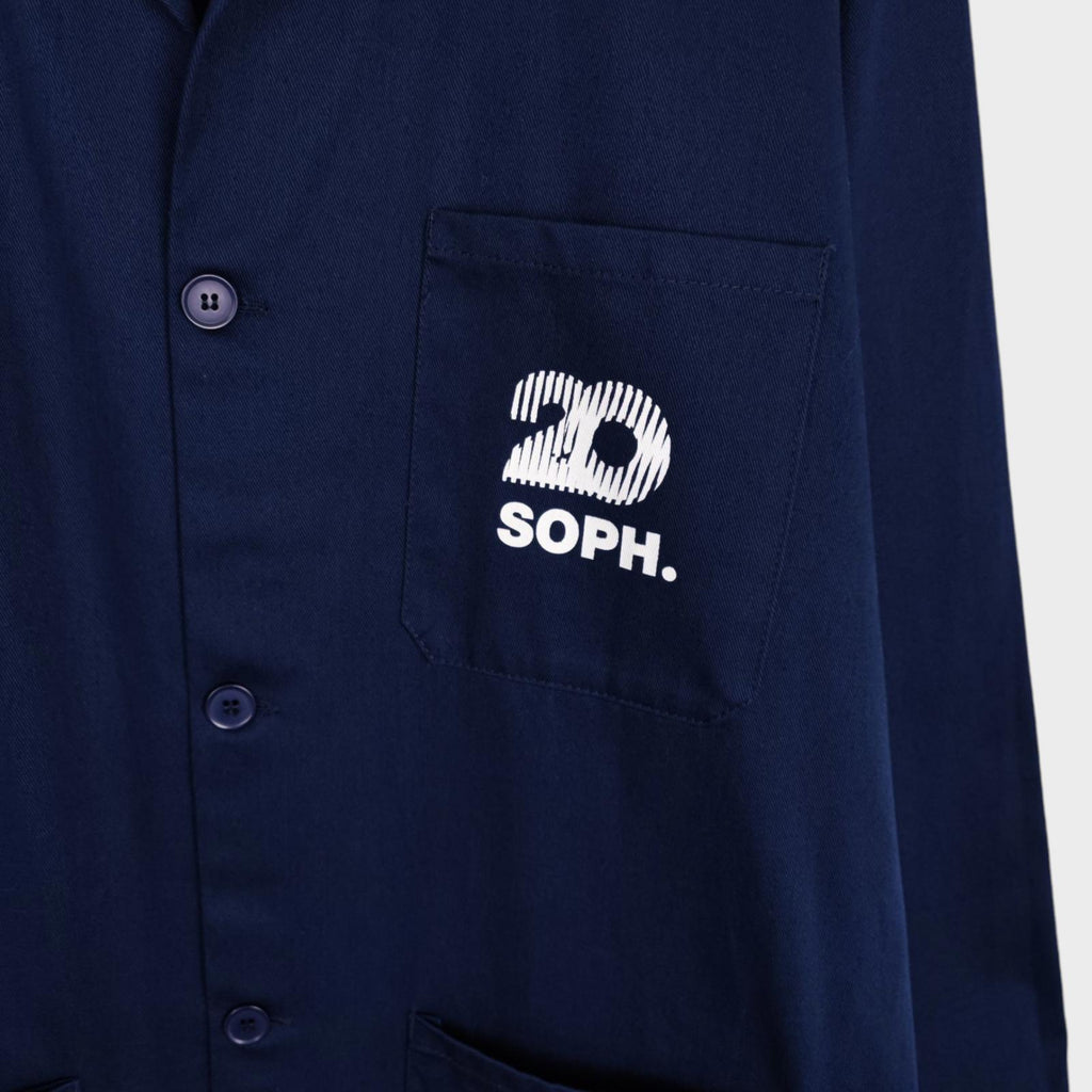 HOLD FAST x SOPHNET Men's Made in England Dark Blue Overall Chore Shop Jacket