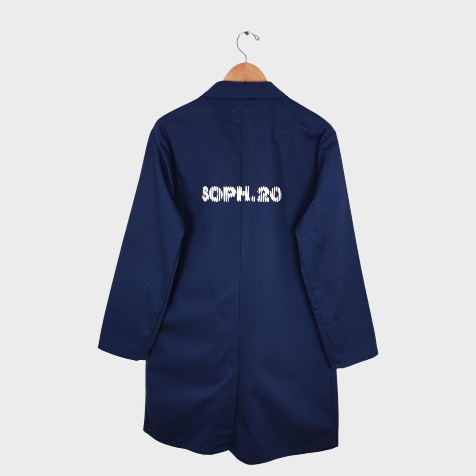 HOLD FAST x SOPHNET Men's Made in England Dark Blue Overall Chore Shop Jacket