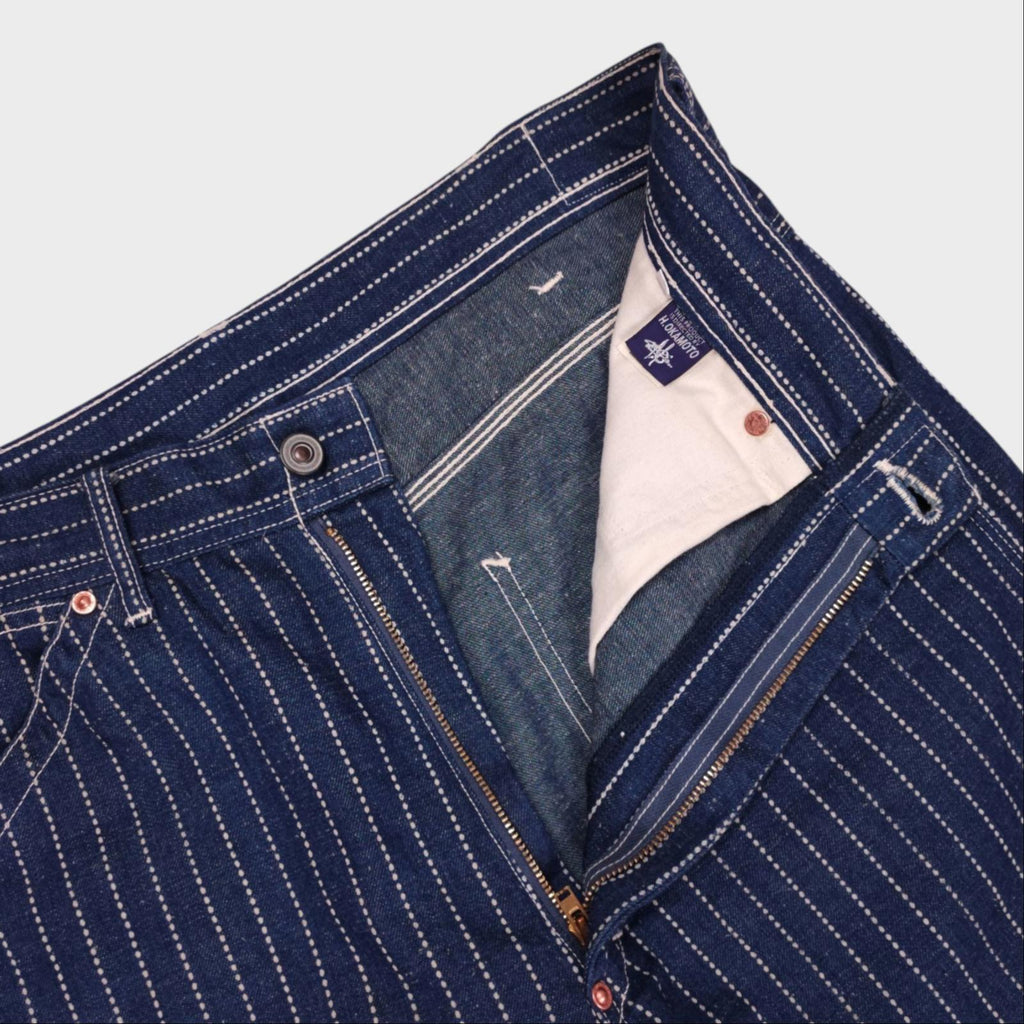 TOYS MCCOY Men's Blue Made in Japan Wabash Railroad Carpenter Trousers