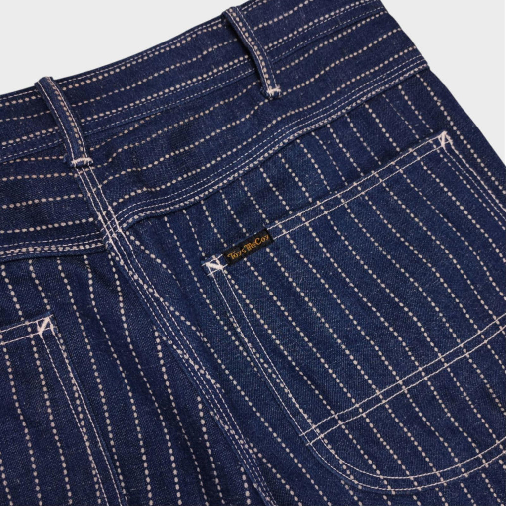 TOYS MCCOY Men's Blue Made in Japan Wabash Railroad Carpenter Trousers