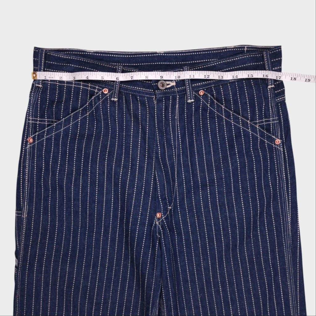 TOYS MCCOY Men's Blue Made in Japan Wabash Railroad Carpenter Trousers