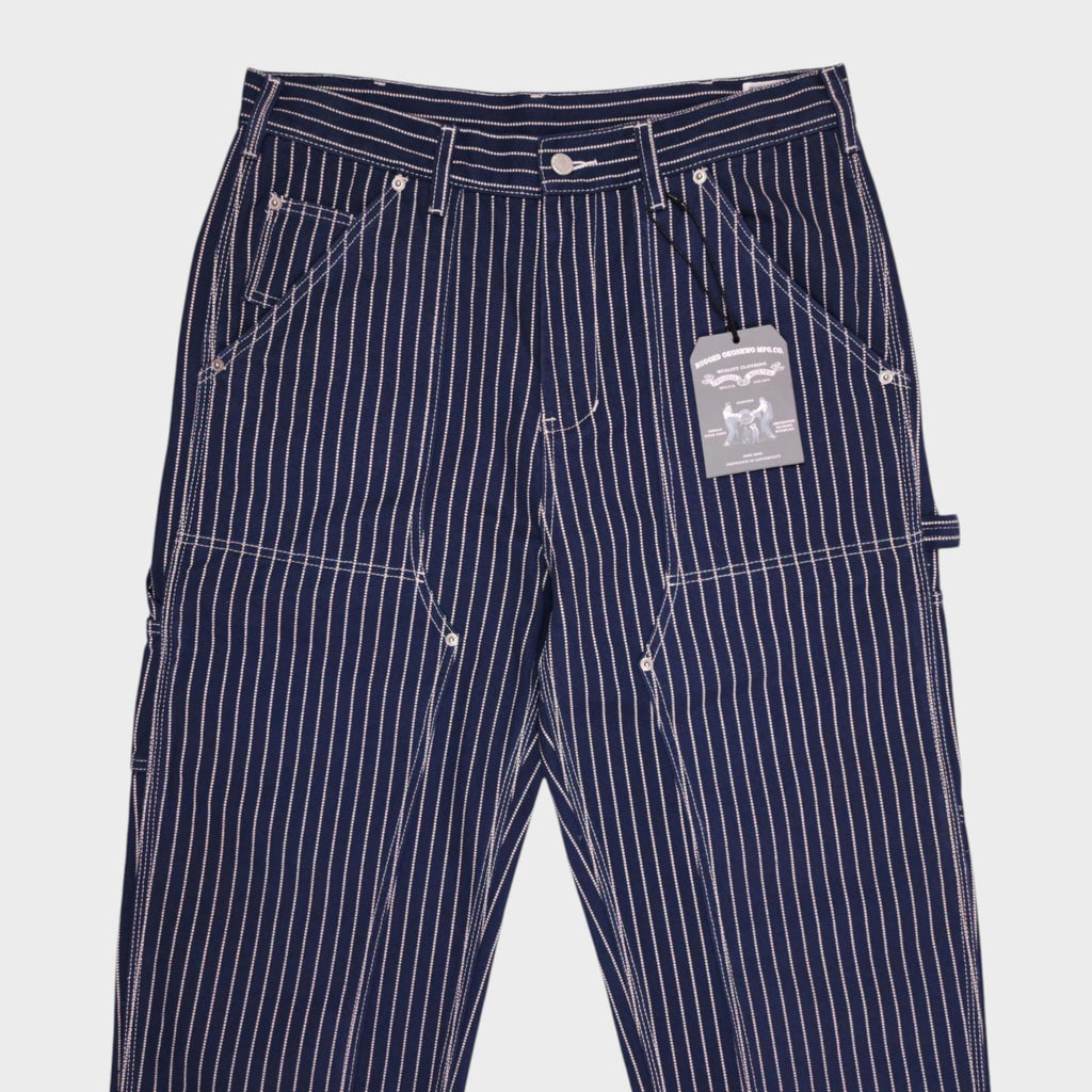 OKONKWO MFG Men's Dark Blue Heavyweight Cotton Wabash Carpenter Trousers