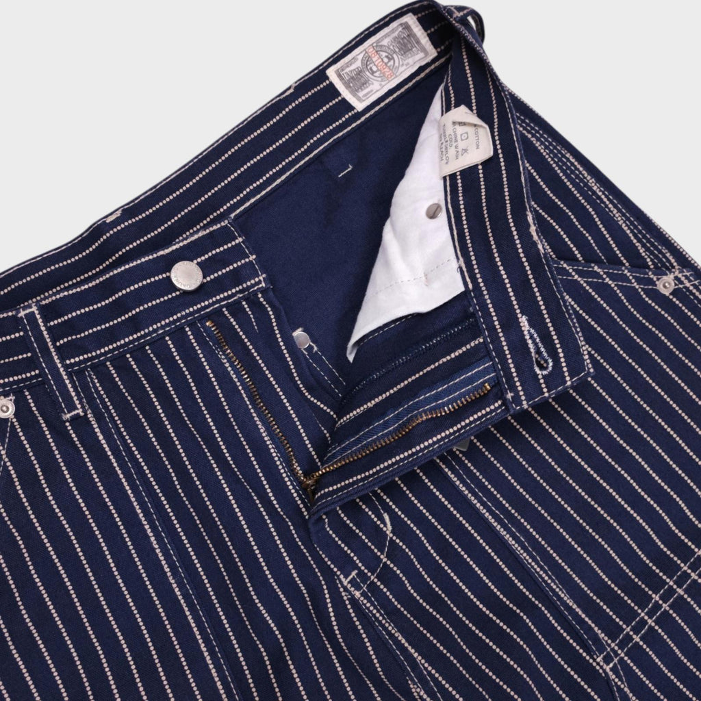 OKONKWO MFG Men's Dark Blue Heavyweight Cotton Wabash Carpenter Trousers