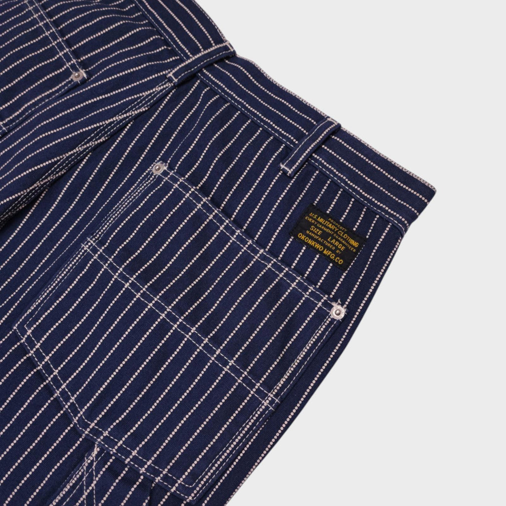 OKONKWO MFG Men's Dark Blue Heavyweight Cotton Wabash Carpenter Trousers