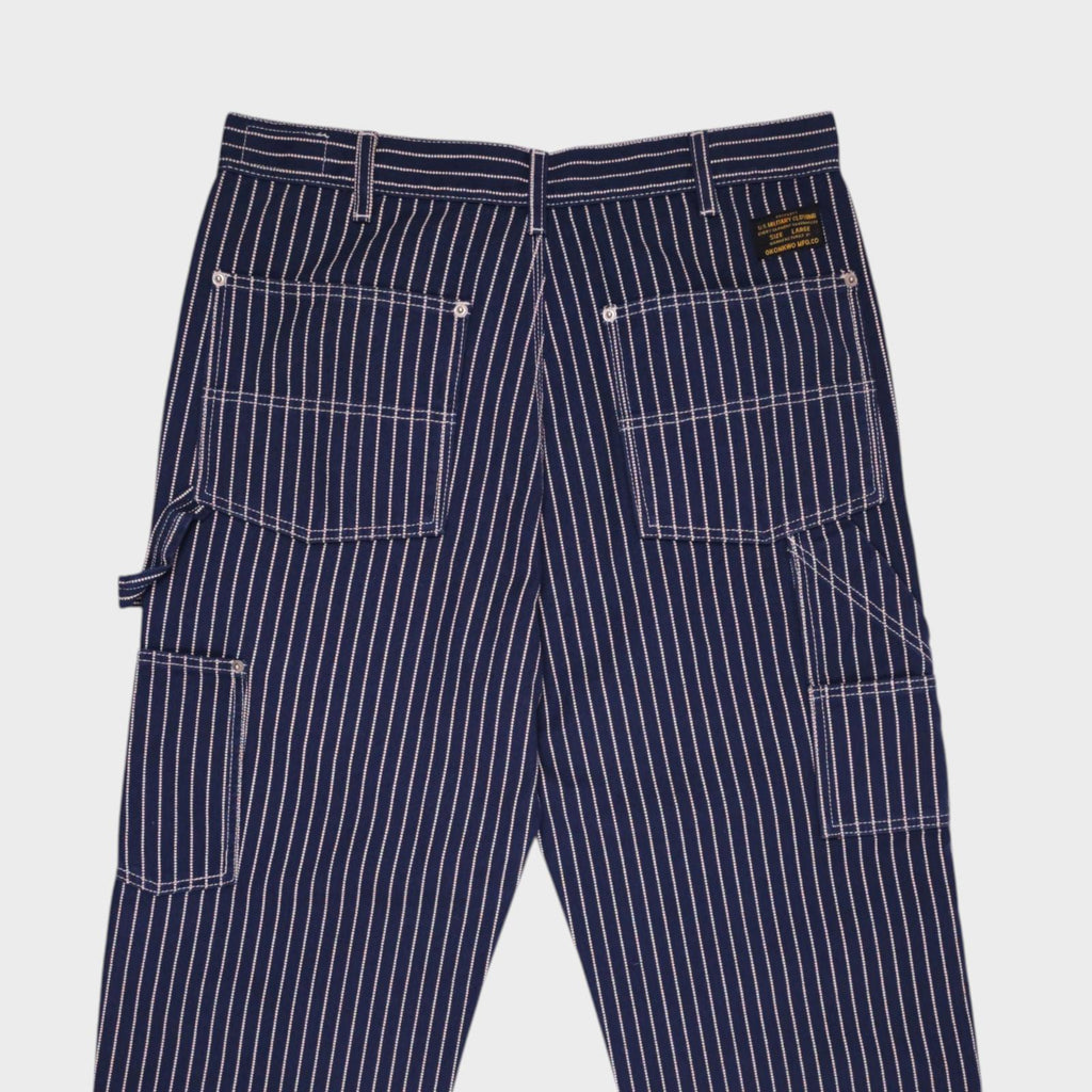 OKONKWO MFG Men's Dark Blue Heavyweight Cotton Wabash Carpenter Trousers