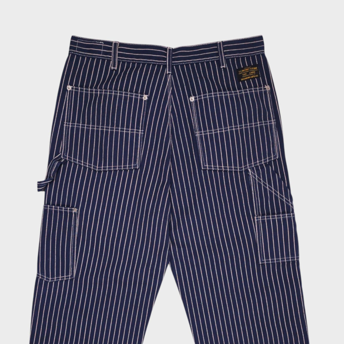 OKONKWO MFG Men's Dark Blue Heavyweight Cotton Wabash Carpenter Trousers