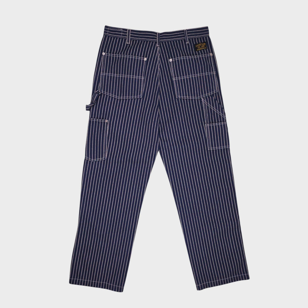OKONKWO MFG Men's Dark Blue Heavyweight Cotton Wabash Carpenter Trousers