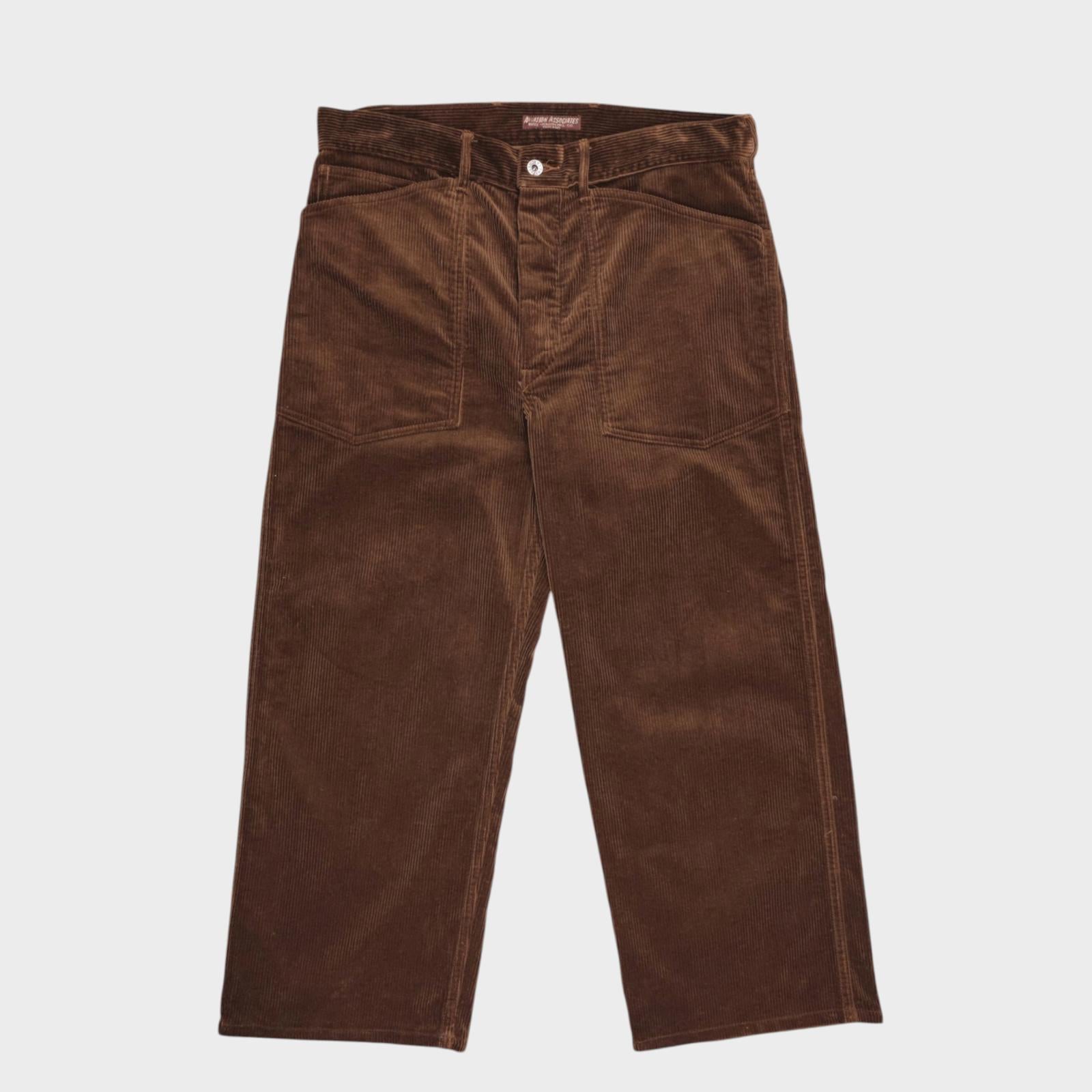 BUZZ RICKSON Men's Made in Japan Brown U.S. Army Working Corduroy Trousers