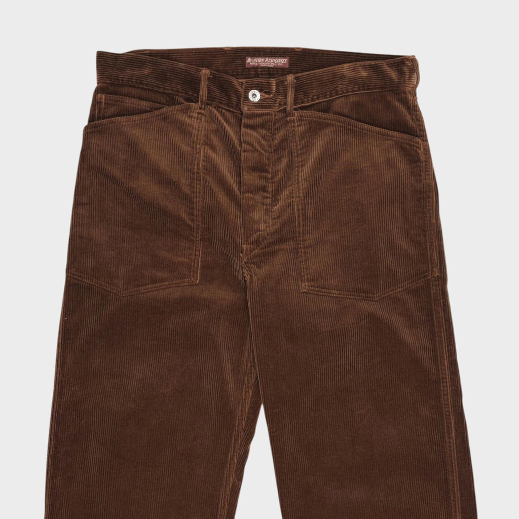 BUZZ RICKSON Men's Made in Japan Brown U.S. Army Working Corduroy Trousers