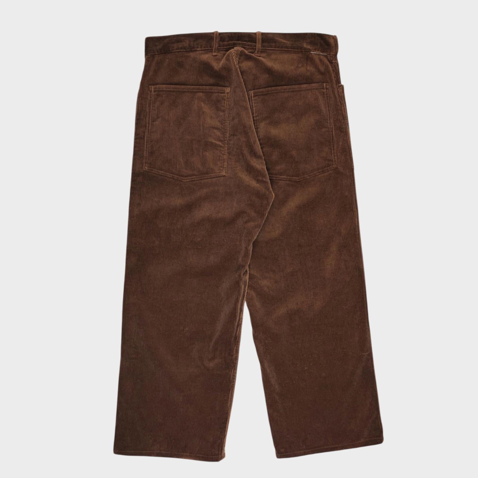 BUZZ RICKSON Men's Made in Japan Brown U.S. Army Working Corduroy Trousers