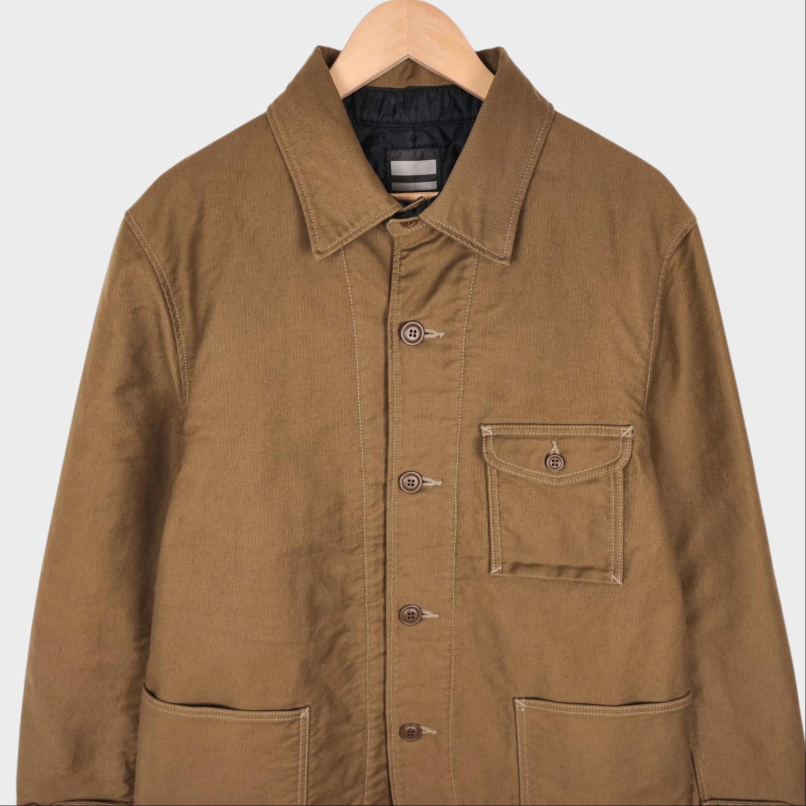 MOMOTARO Men's Olive Green Made in Japan Military Coderane Chore Jacket