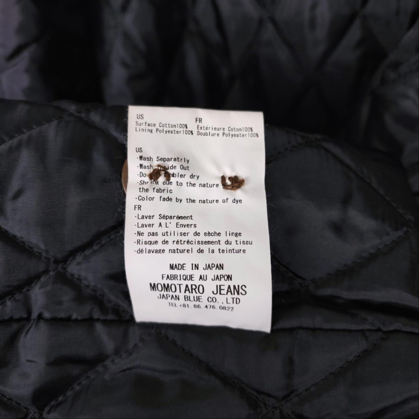 MOMOTARO Men's Olive Green Made in Japan Military Coderane Chore Jacket