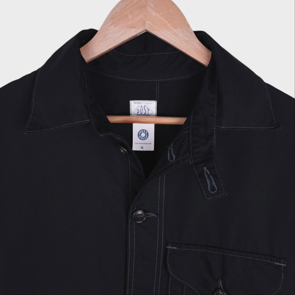 POST OVERALLS Men's Black Made in USA Cruzer Jacket