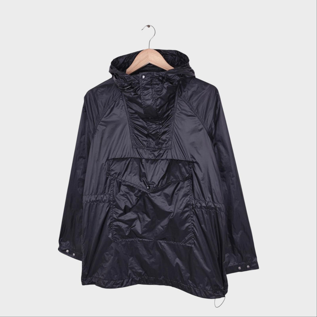 KAPTAIN SUNSHINE Men's Made in Japan Black Nylon Packable Ski Anorak Parka Jacket