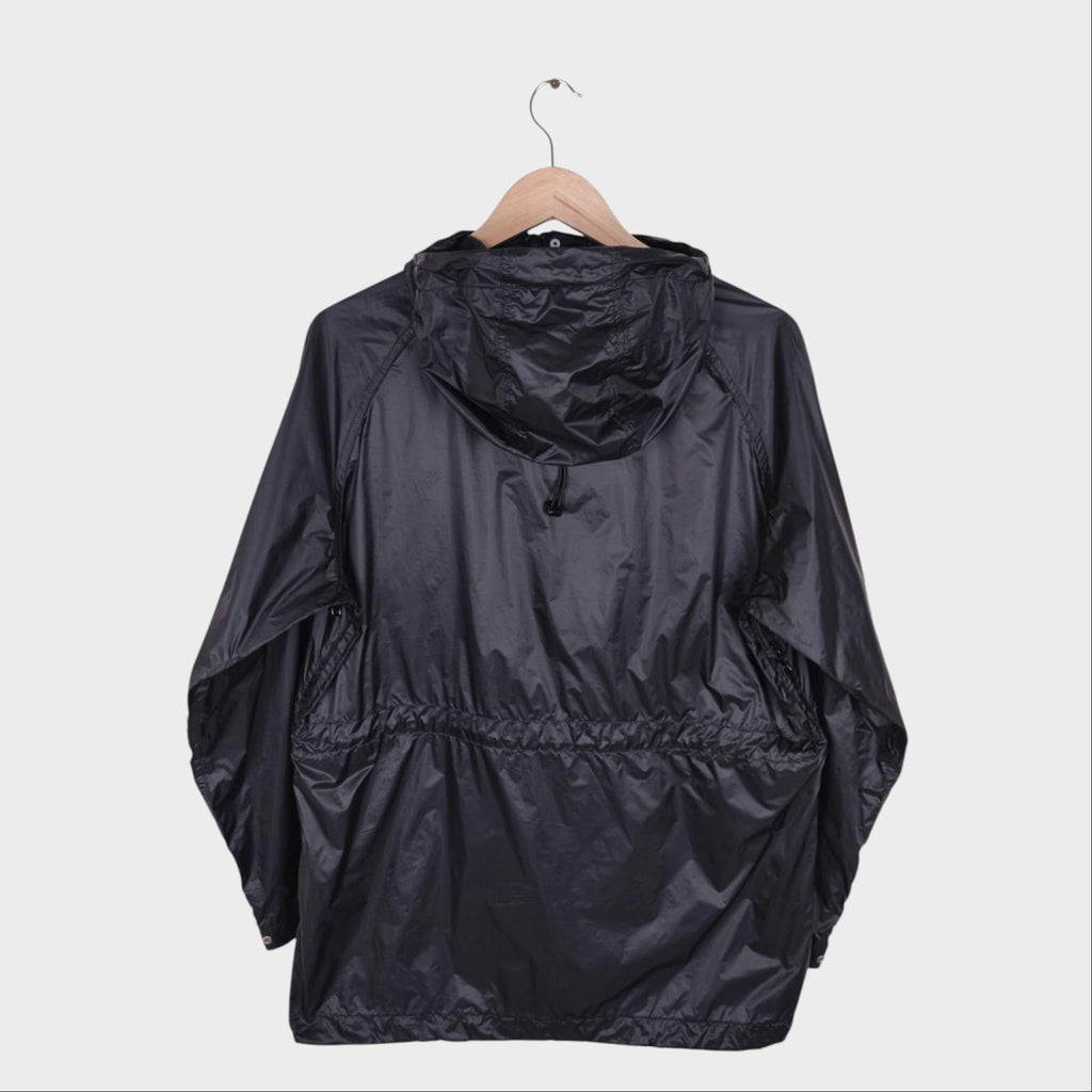 KAPTAIN SUNSHINE Men's Made in Japan Black Nylon Packable Ski Anorak Parka Jacket