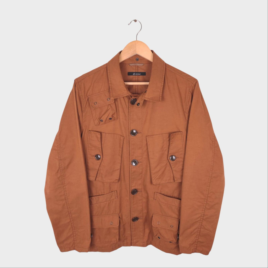 JOHNBULL Men's Burnt Orange Military Utility Jacket