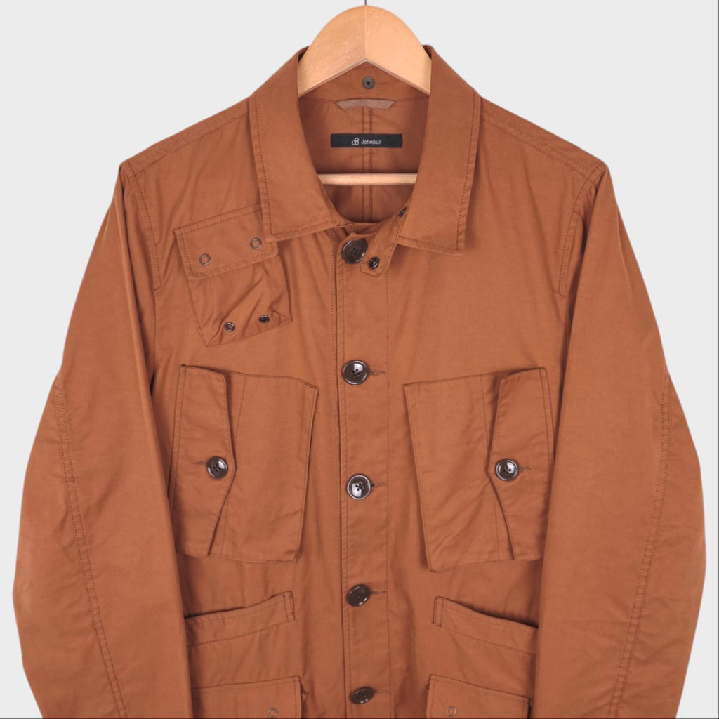 JOHNBULL Men's Burnt Orange Military Utility Jacket