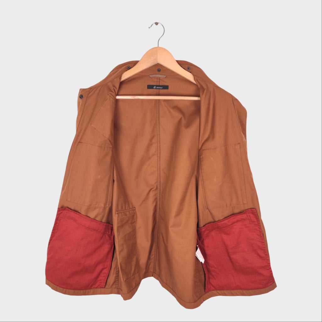 JOHNBULL Men's Burnt Orange Military Utility Jacket