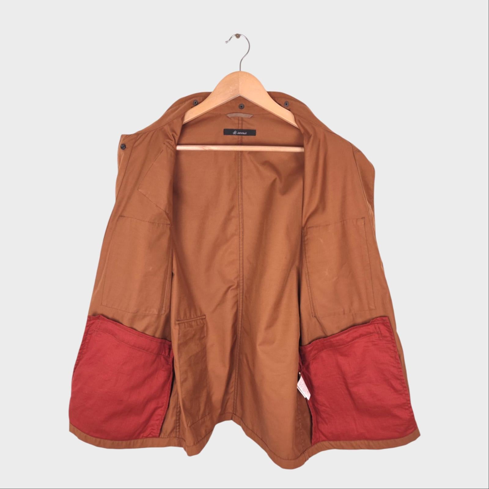 JOHNBULL Men's Burnt Orange Military Utility Jacket