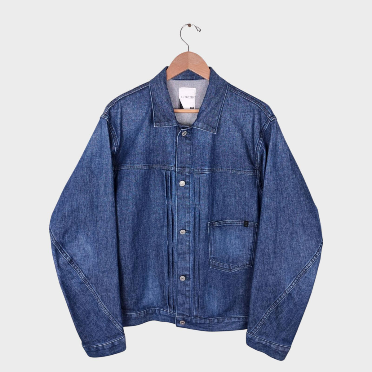 EDWIN Men's Blue Denim E-Function Trucker Jacket