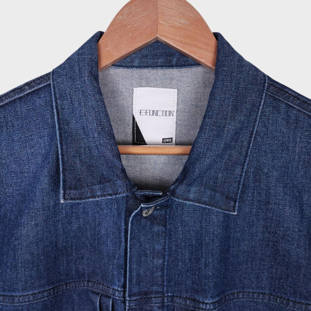 EDWIN Men's Blue Denim E-Function Trucker Jacket