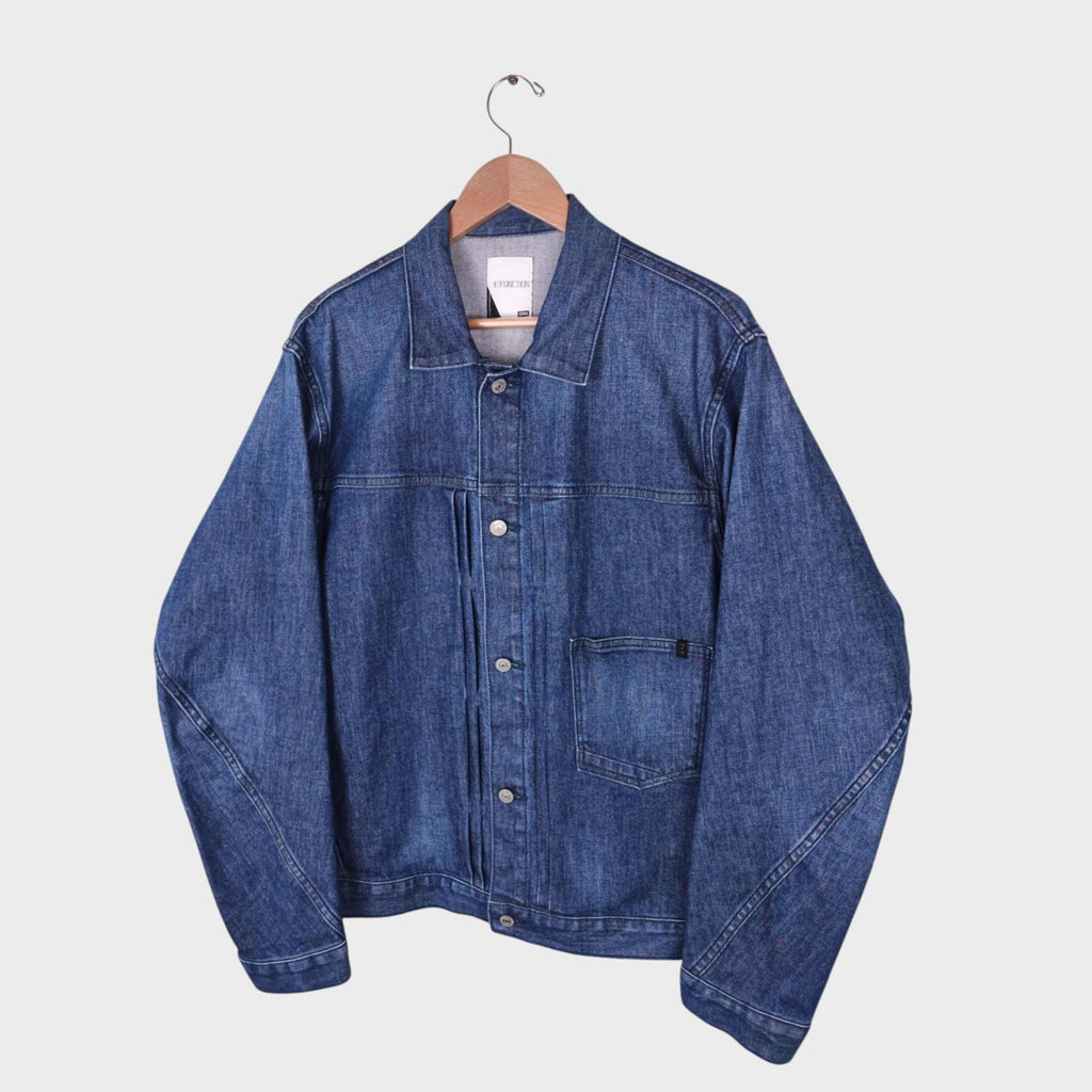 EDWIN Men's Blue Denim E-Function Trucker Jacket