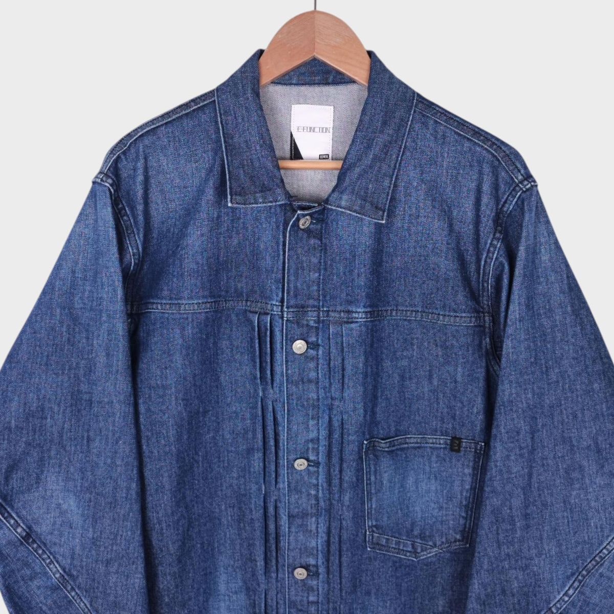 EDWIN Men's Blue Denim E-Function Trucker Jacket