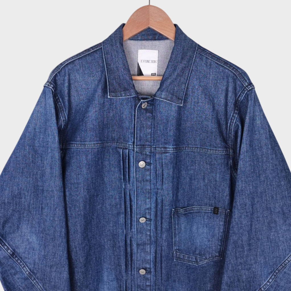 EDWIN Men's Blue Denim E-Function Trucker Jacket