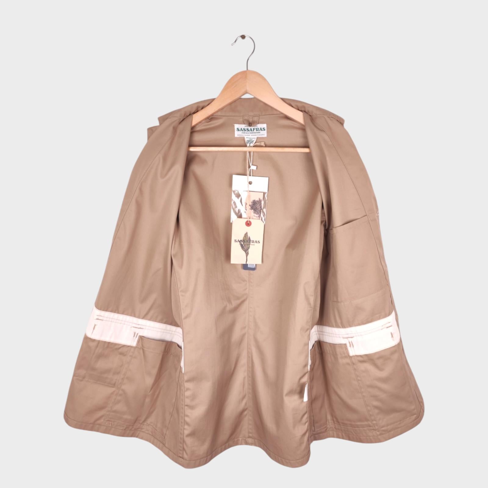 SASSAFRAS Men's Made in Japan Cotton Gabardine B.D.U. Leaf Chore Jacket