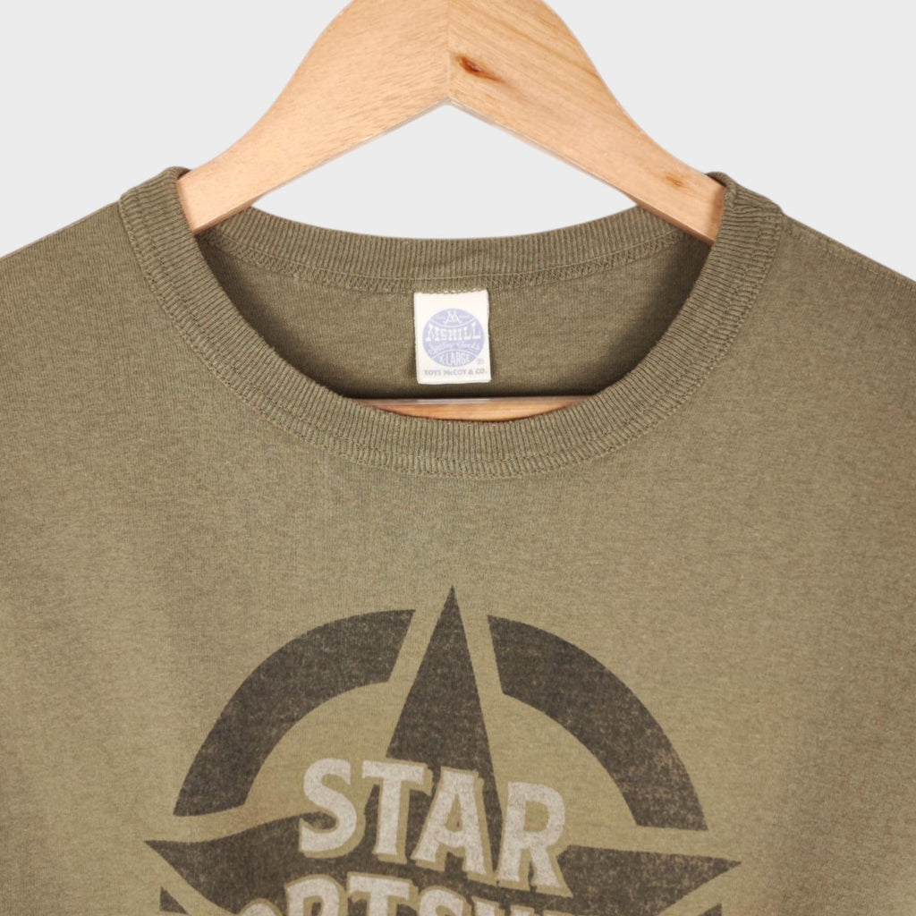 TOYS MCCOY McHill Sportswear Men's Made in Japan 'Star Sportswear' Print T-Shirt