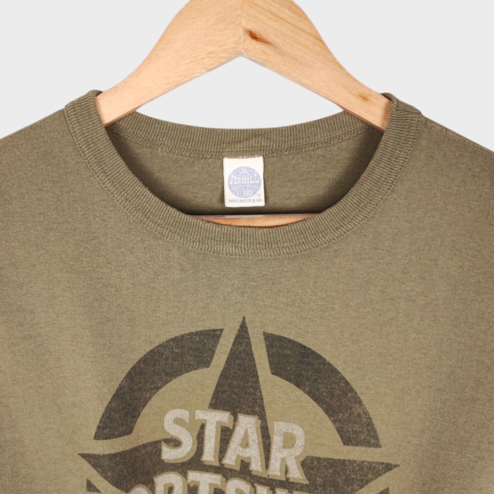 TOYS MCCOY McHill Sportswear Men's Made in Japan 'Star Sportswear' Print T-Shirt