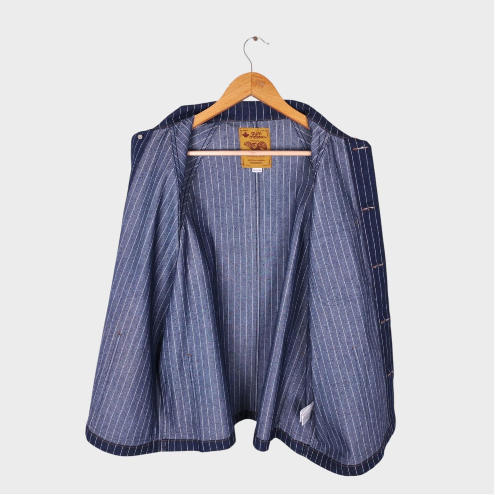 GYM MASTER Japan Men's Blue Wabash Denim Chore Jacket