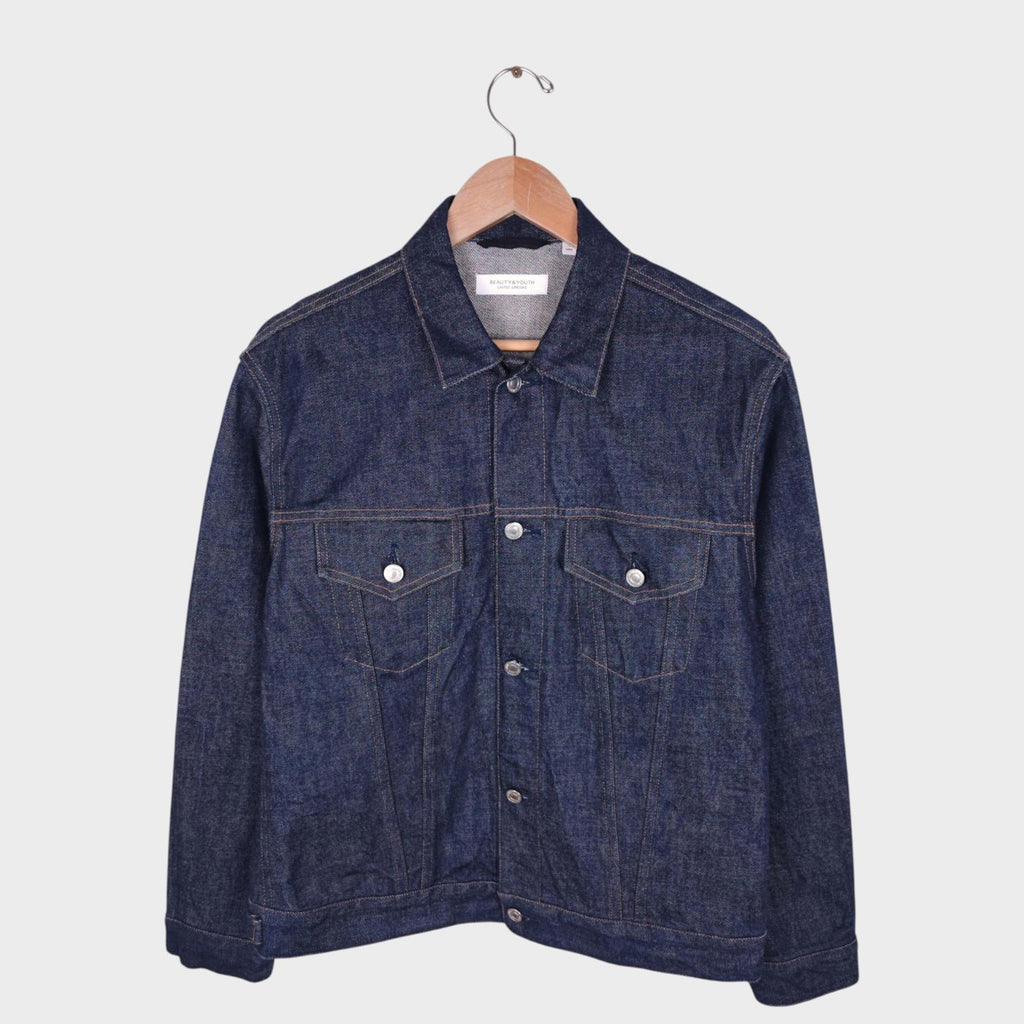 UNITED ARROWS Men's Made in Japan Denim Trucker Jacket