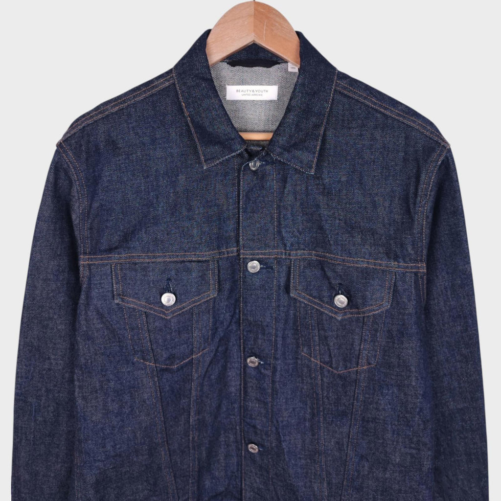 UNITED ARROWS Men's Made in Japan Denim Trucker Jacket