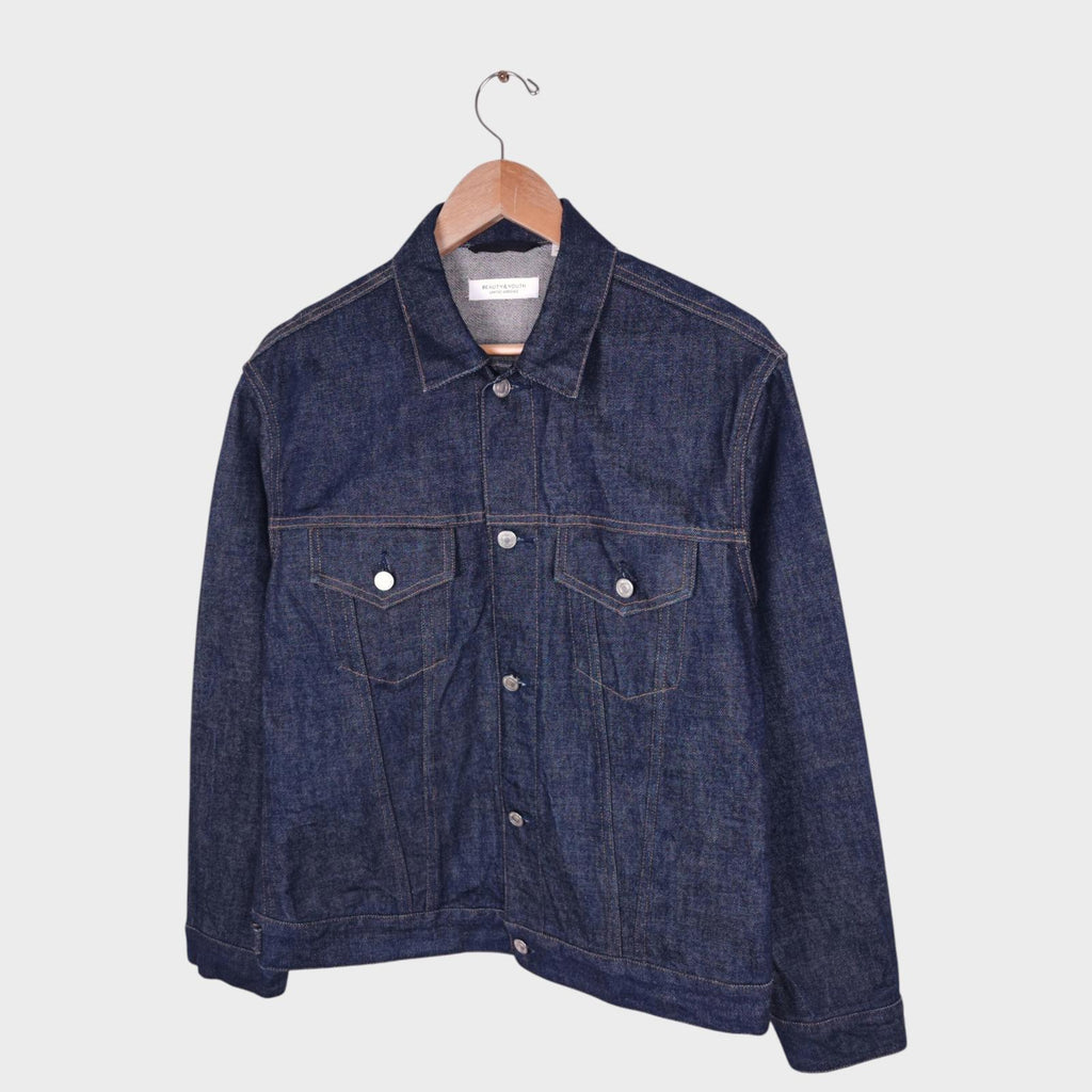 UNITED ARROWS Men's Made in Japan Denim Trucker Jacket