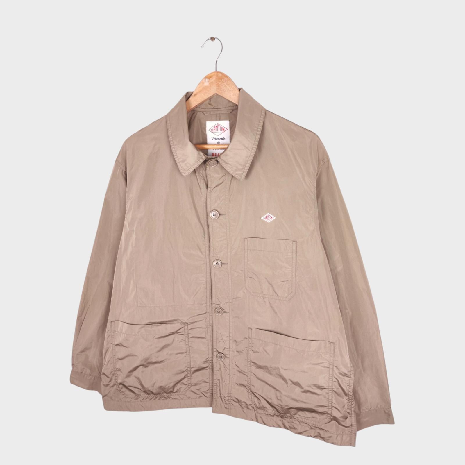 DANTON x BEAMS Men's Khaki Lightweight Chore Jacket