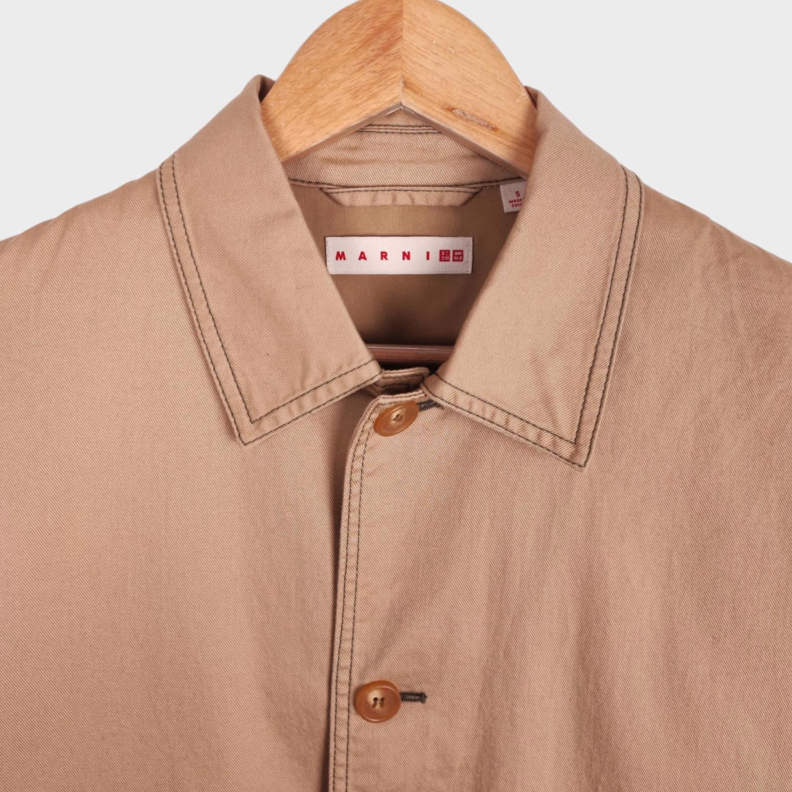 MARNI x UNIQLO Men's Beige Cotton Twill Chore Jacket