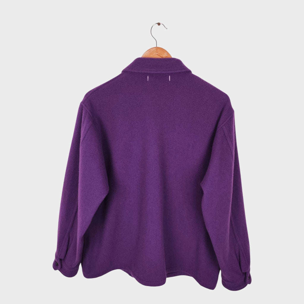 SETTO Men's Made in Japan Purple Wool Blend Field Jacket