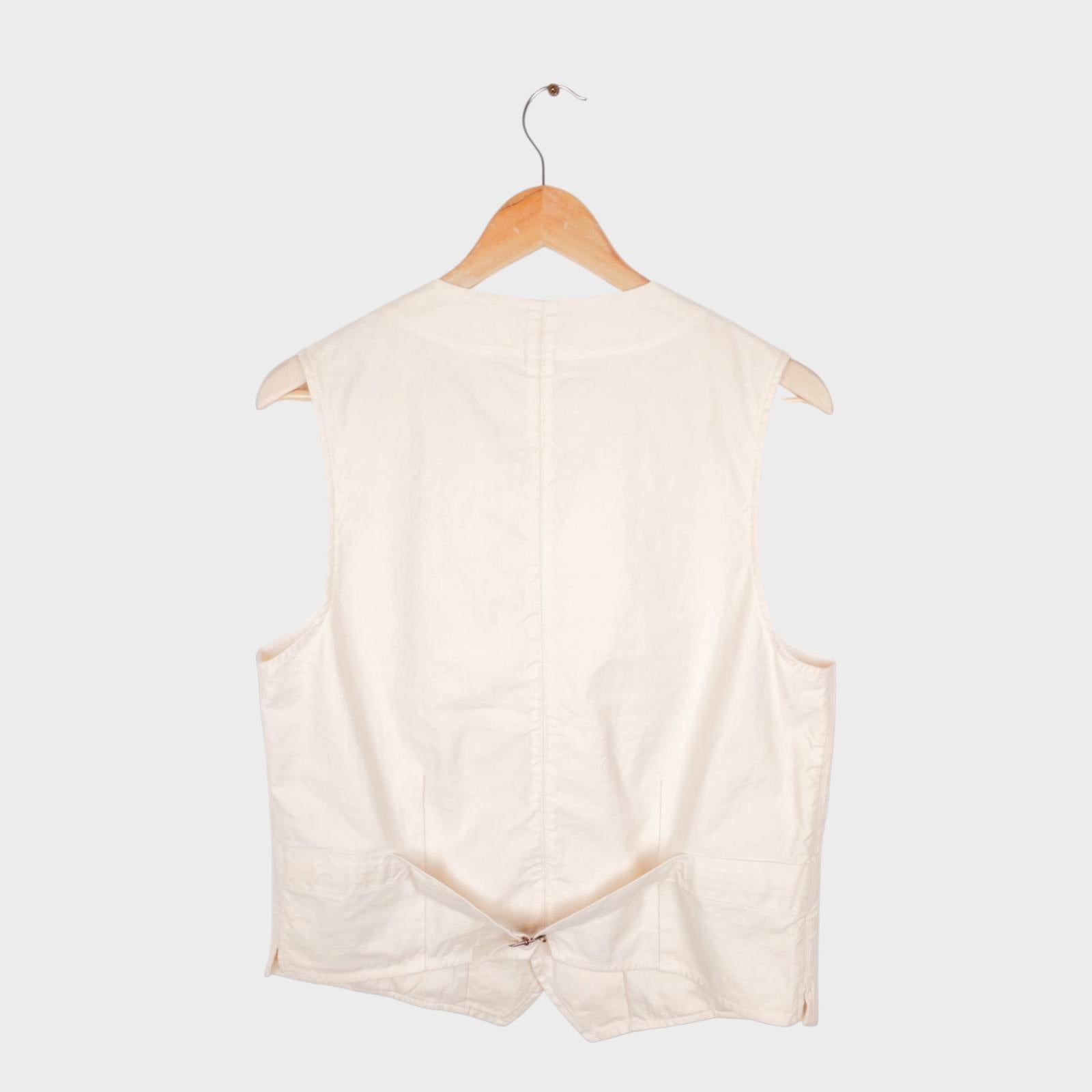 MANIFATTURA CECCARELLI Men's Cream Made in Italy Waistcoat