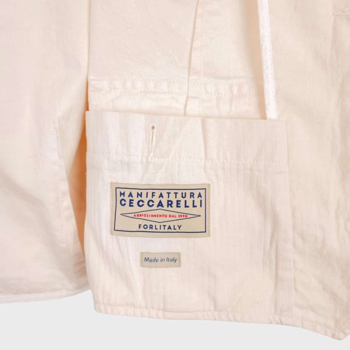 MANIFATTURA CECCARELLI Men's Cream Made in Italy Waistcoat