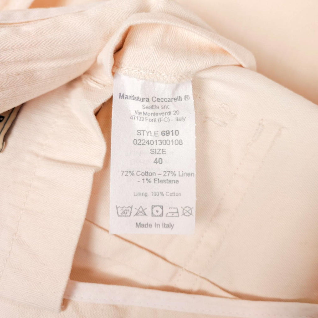 MANIFATTURA CECCARELLI Men's Cream Made in Italy Waistcoat