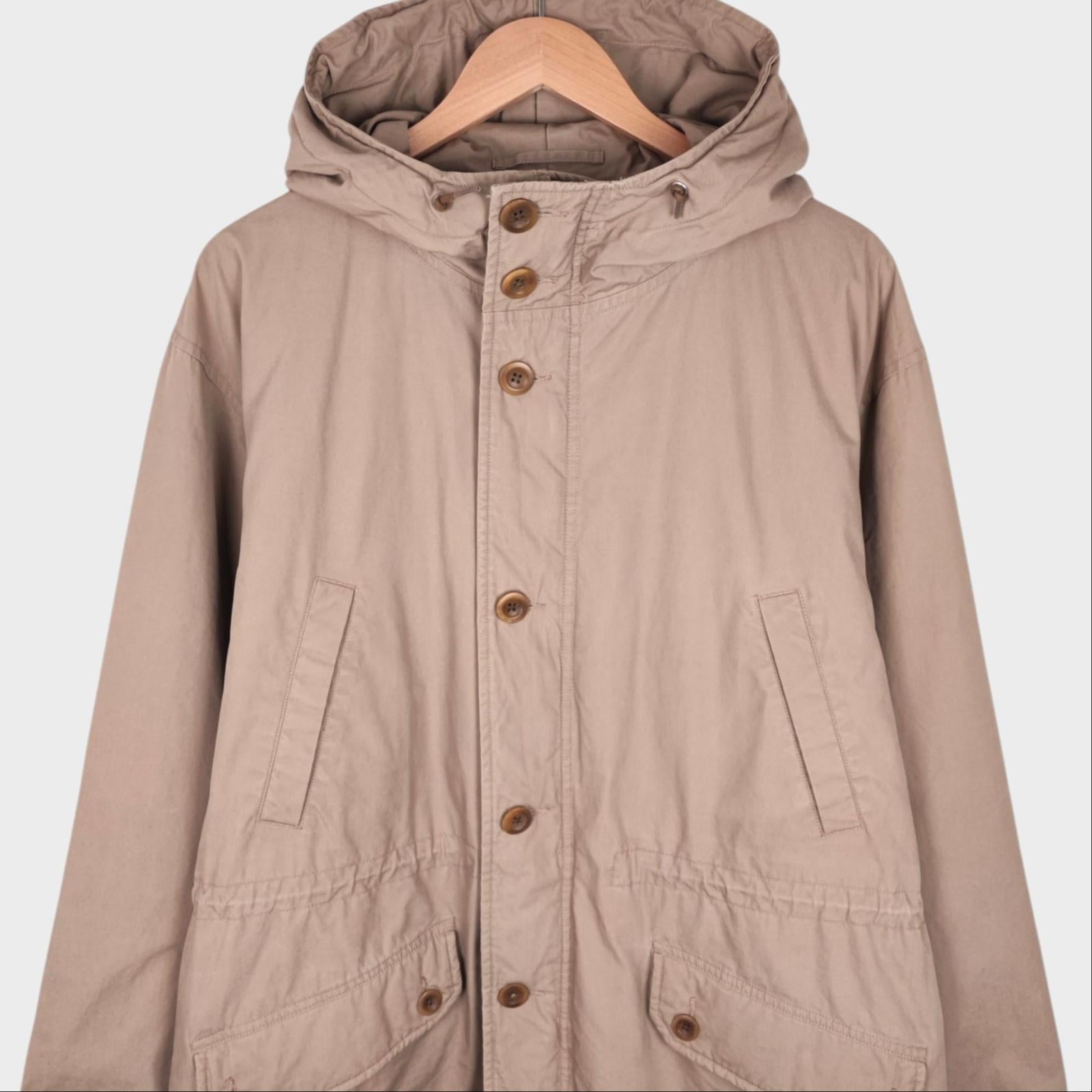 MHL MARGARET HOWELL Men's Beige Down Lined Parka Jacket