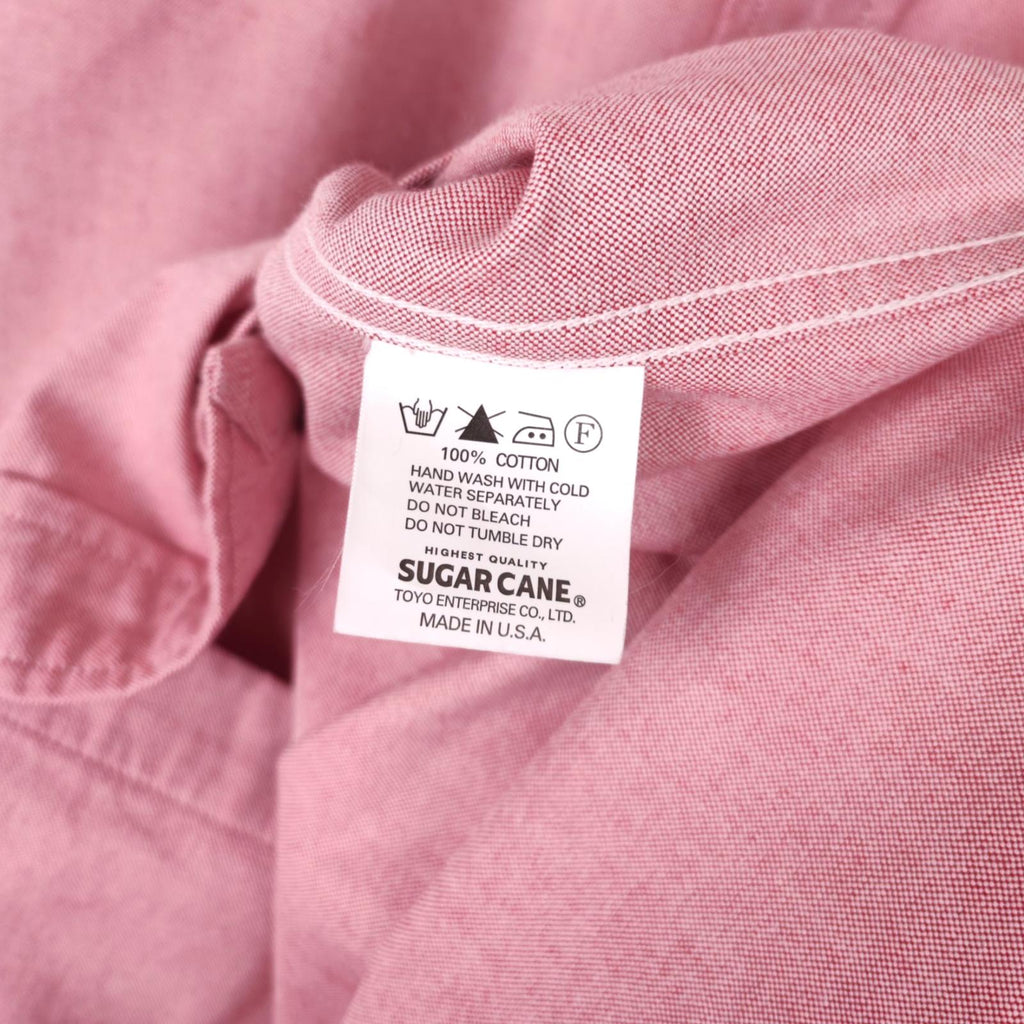 SUGAR CANE Men's Made in USA Pink Button Down Shirt