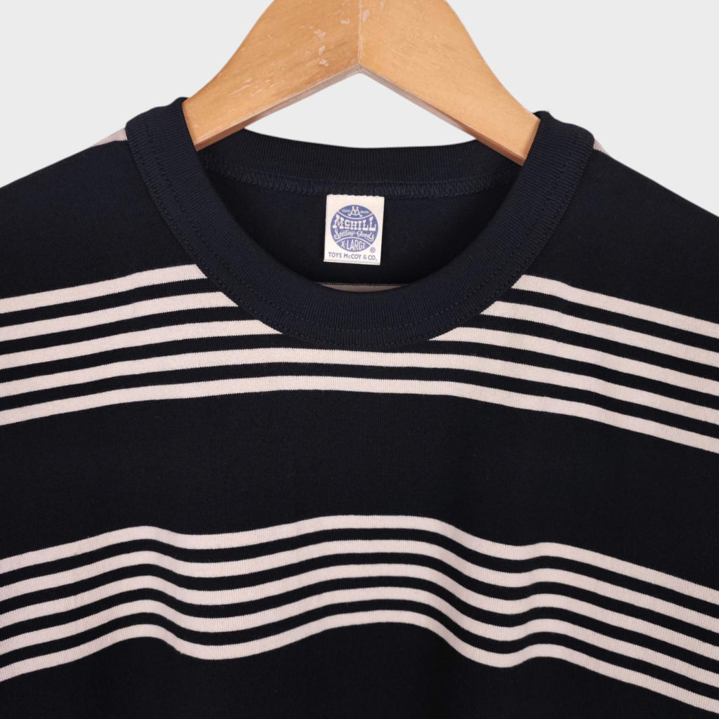 TOYS MCCOY McHill Sportswear Men's Made in Japan Steve McQueen Striped T-Shirt