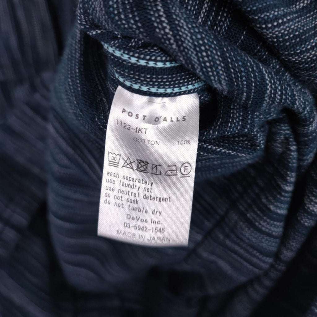 POST OVERALLS Men's Made in Japan Indigo Blue Ikat BDU-R Chore Jacket