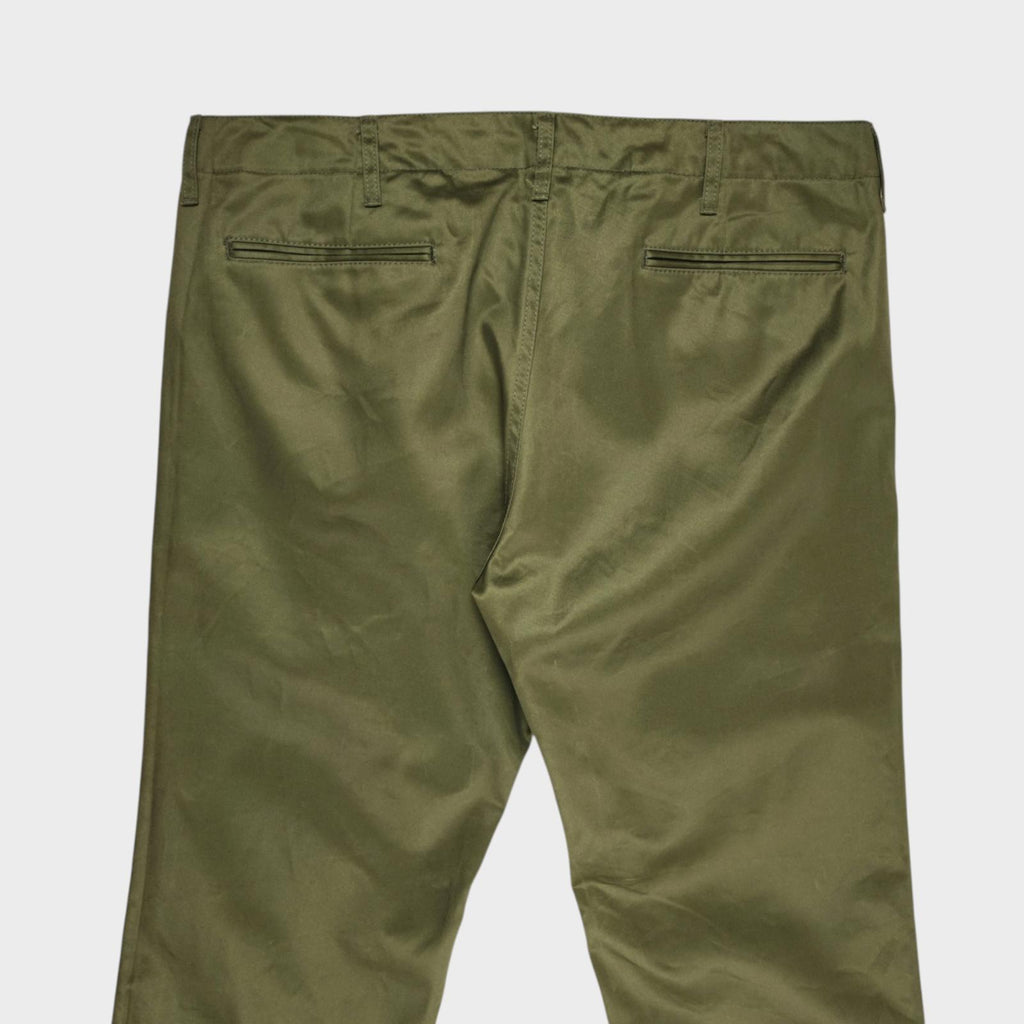 STUDIO D'ARTISAN Men's Green Made in Japan 1874 Sateen Chino Trousers
